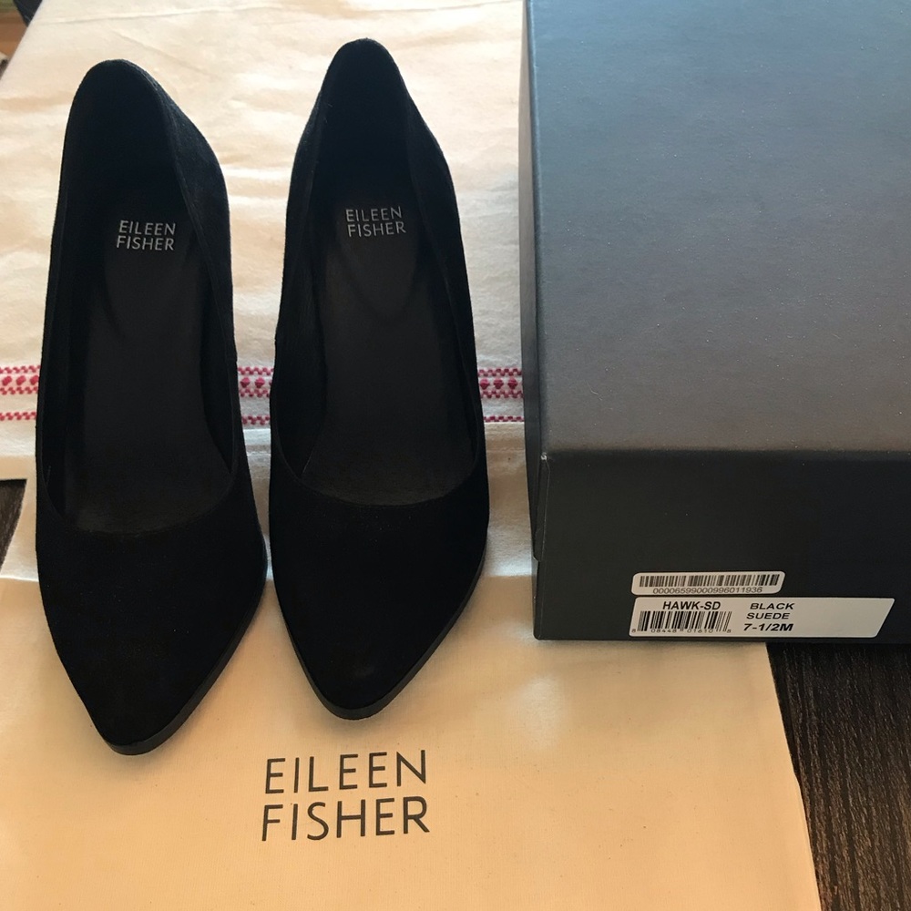 Eileen Fisher - PumpsHawk Suede Block Heel Point